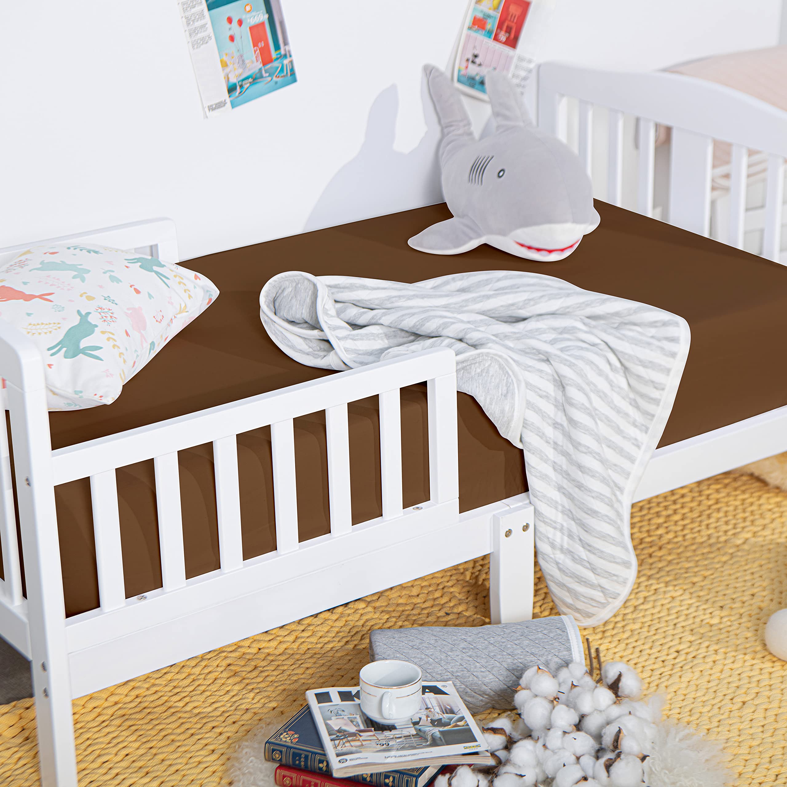 NTBAY machine-washable fabric simplifies nursery laundry.