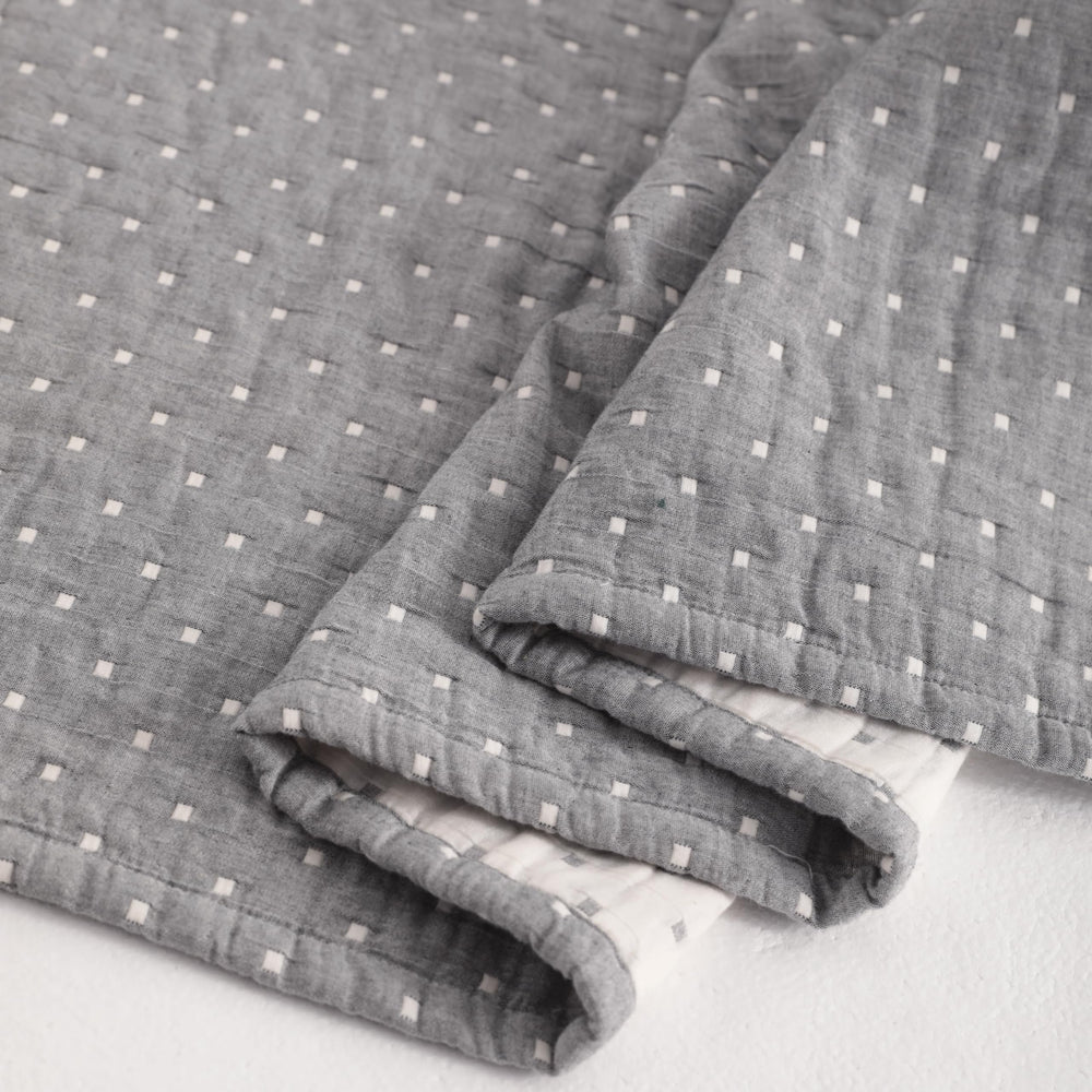 NTBAY muslin cotton jacquard texture close-up showing softness and breathability.