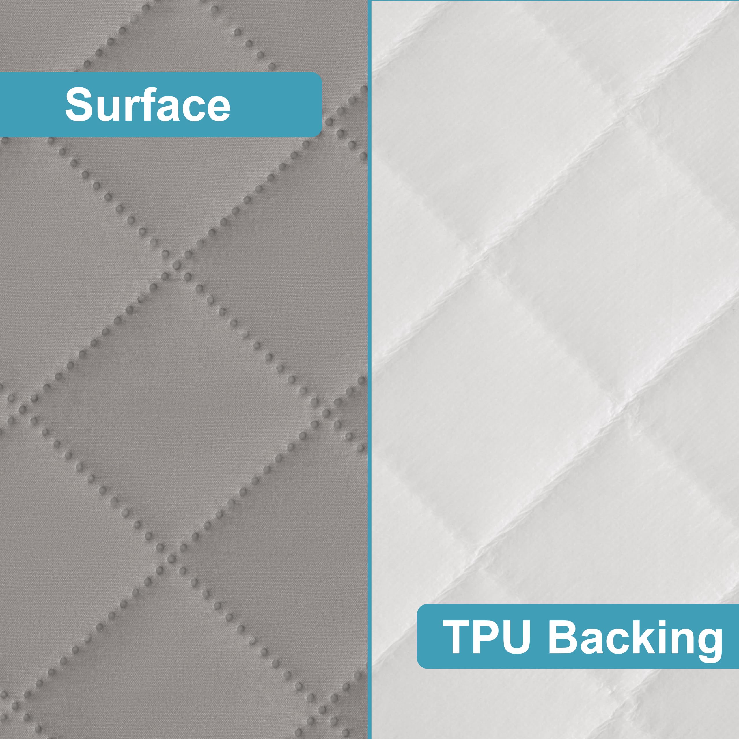 NTBAY microfiber top layer provides soft, quiet coverage.