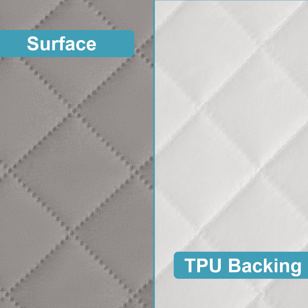 NTBAY microfiber top layer provides soft, quiet coverage.