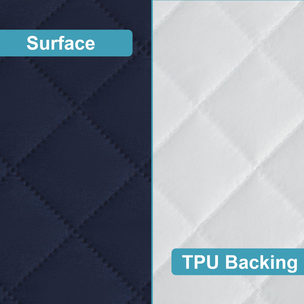 NTBAY quilted microfiber top provides soft, breathable protection for your baby's mattress.