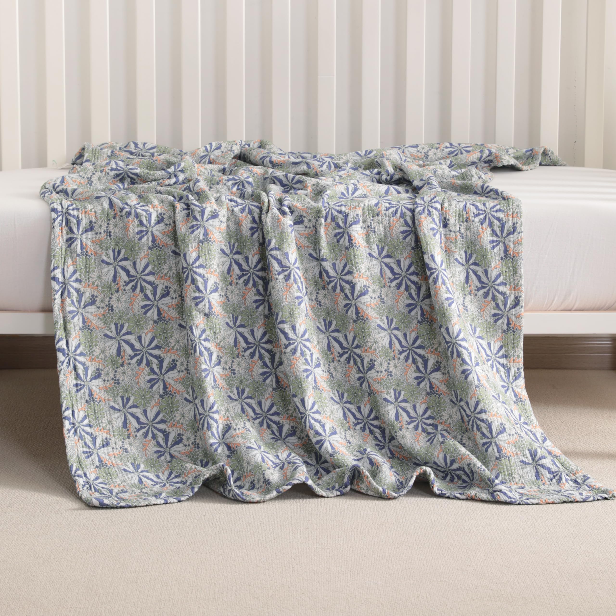 NTBAY reversible-pattern blanket shows two-sided style for versatile outfits.