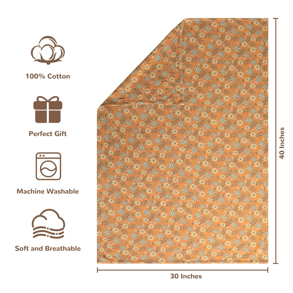 NTBAY swaddle 30x40 breathable material keeps baby cozy without overheating.