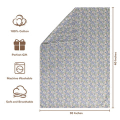 NTBAY swaddle blanket in crib scene demonstrates cozy, safe nap time for infants.