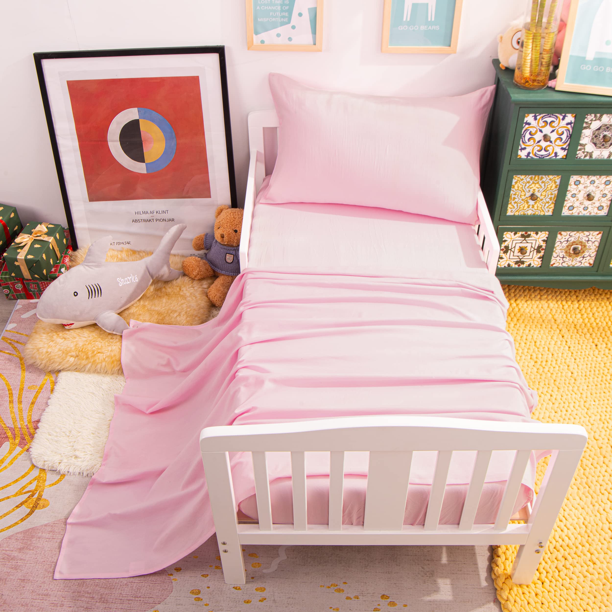NTBAY boys and girls-ready set image conveys versatile bedding for shared rooms