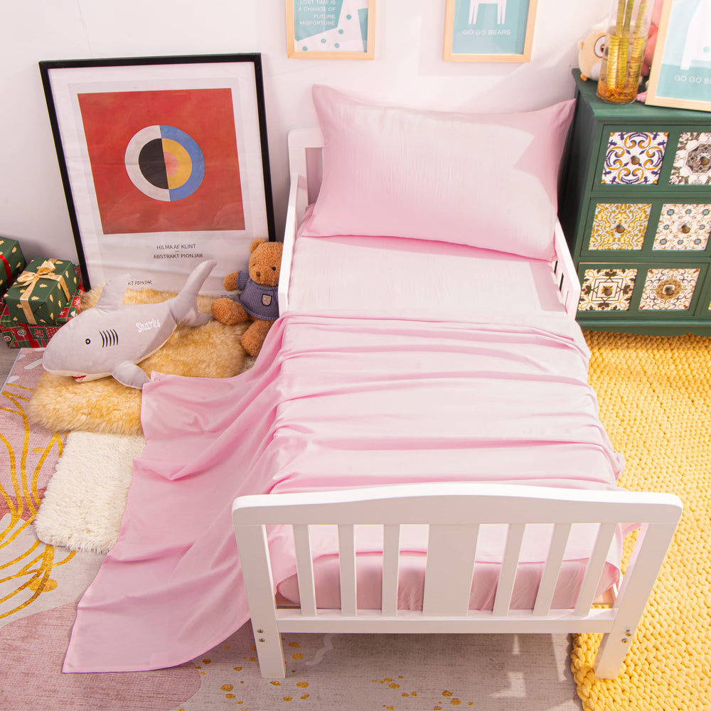 NTBAY boys and girls-ready set image conveys versatile bedding for shared rooms