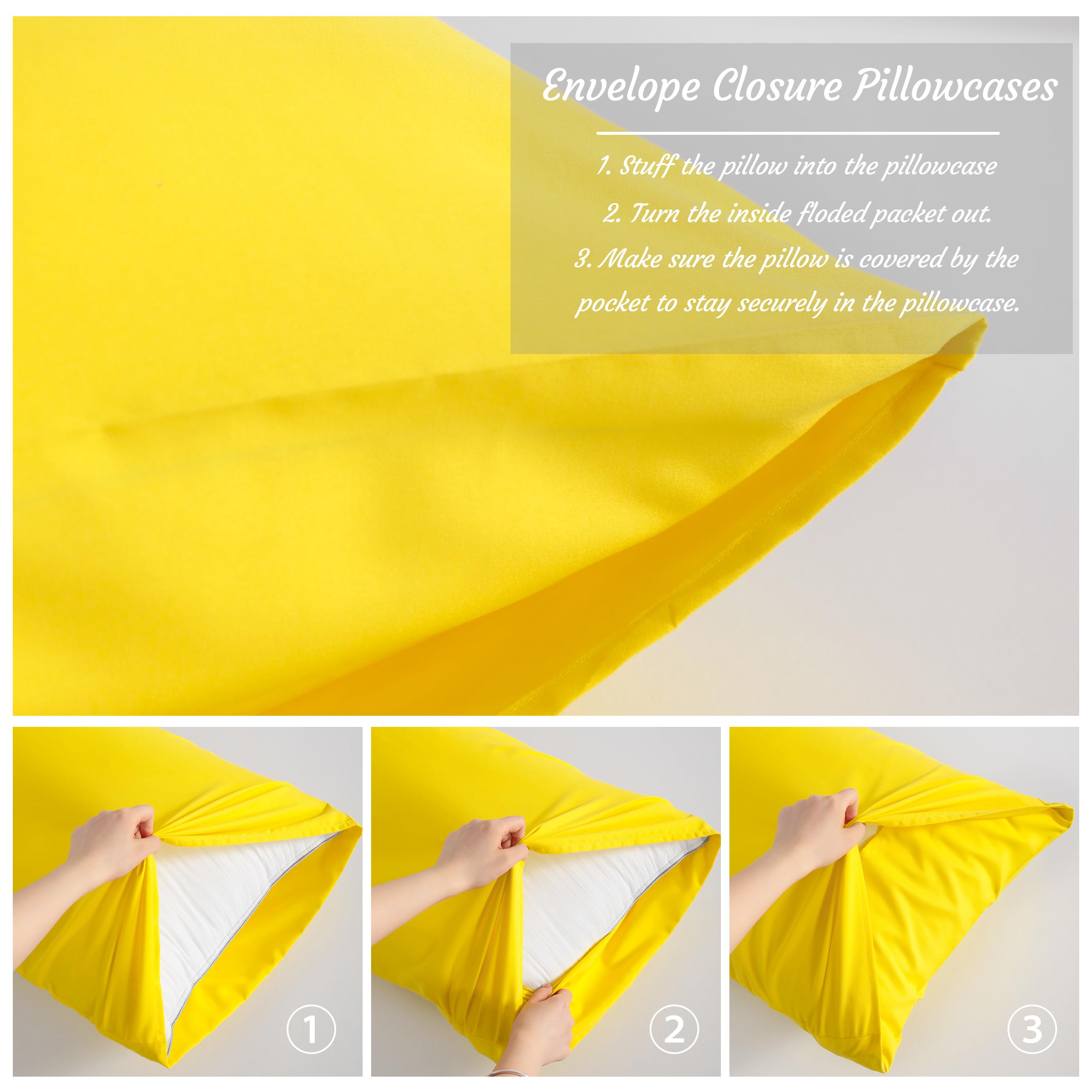 NTBAY toddler bedtime scene with yellow pillow case on bed