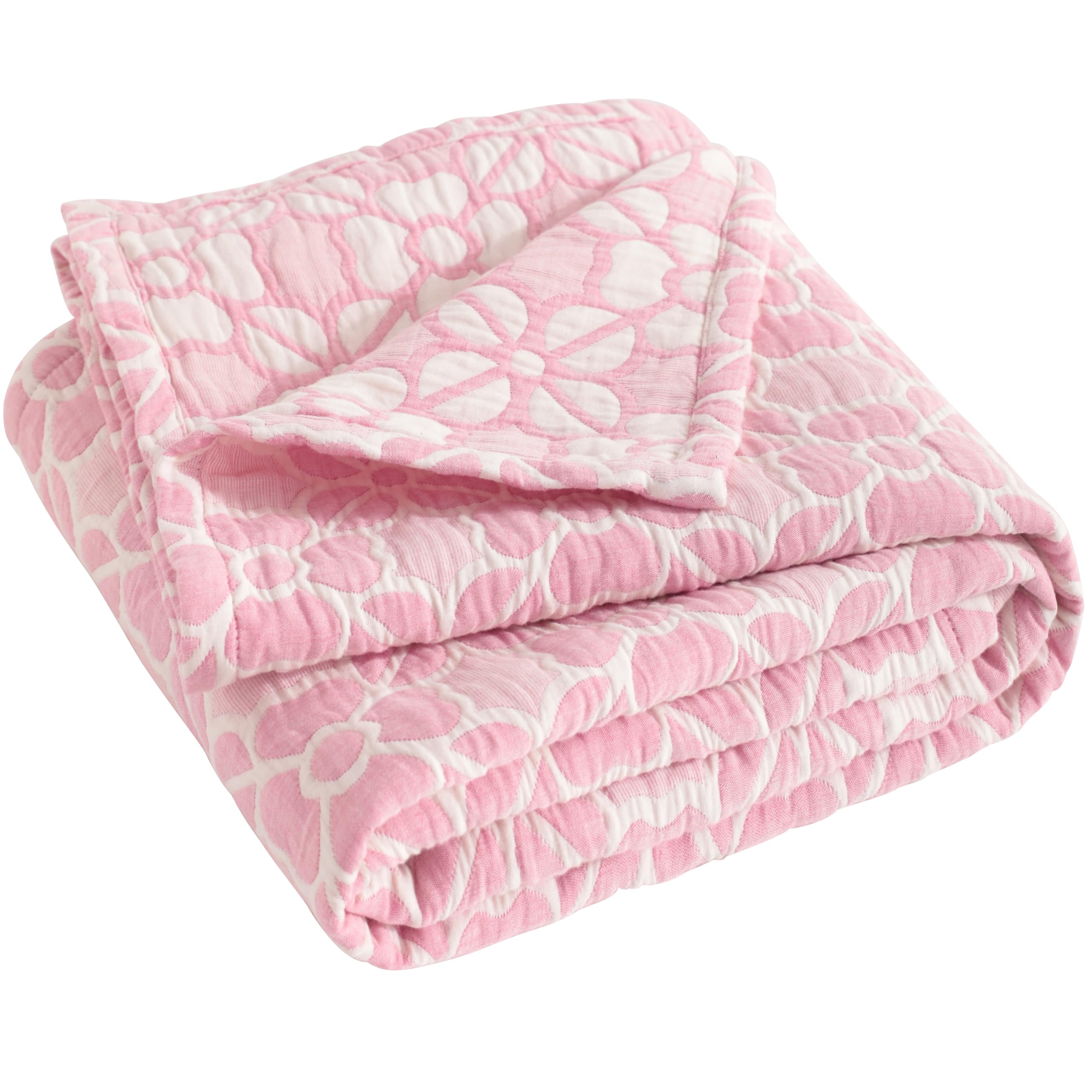 NTBAY toddler blanket oversized close-up shows plush muslin texture for skin-friendly softness.
