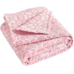 NTBAY toddler blanket oversized close-up shows plush muslin texture for skin-friendly softness.