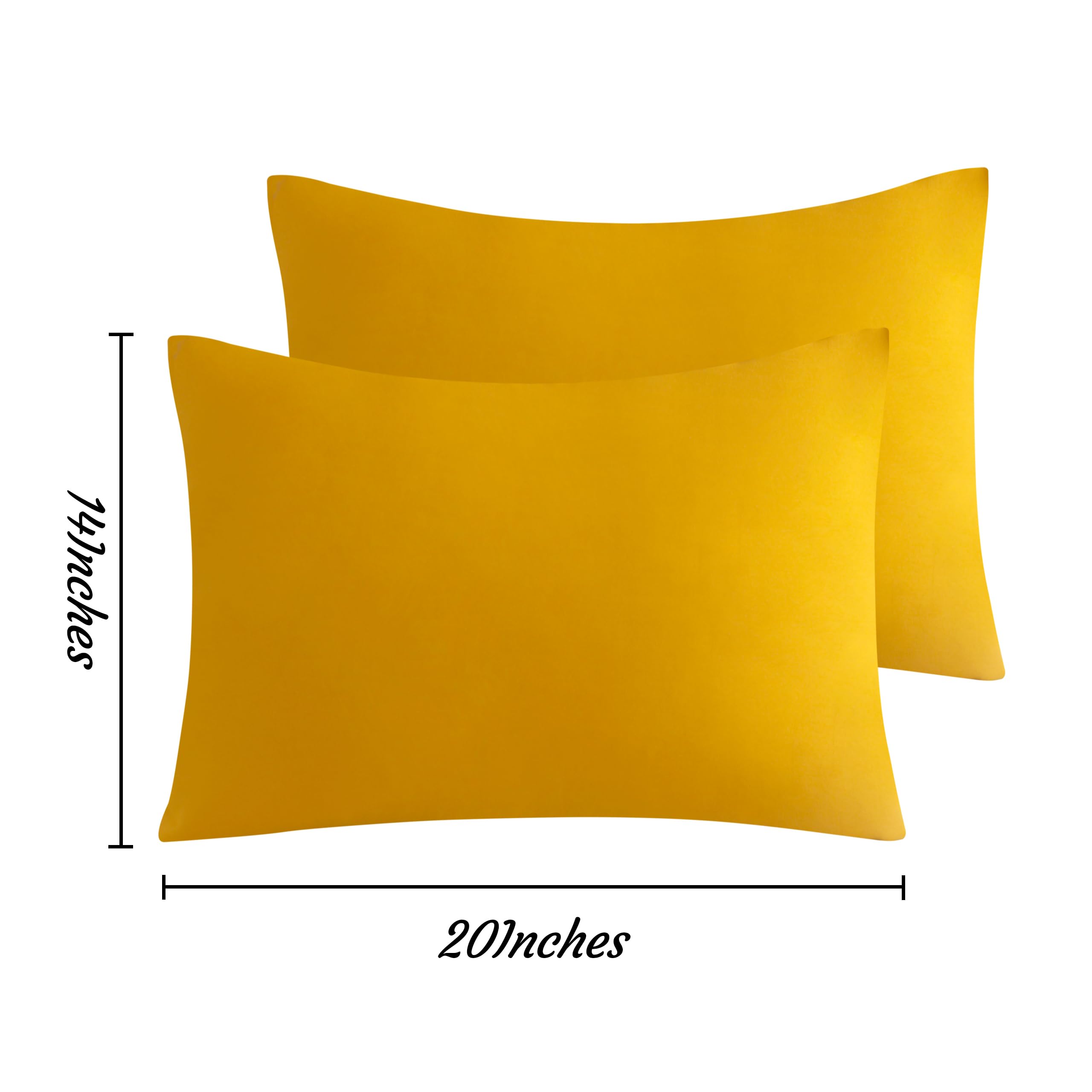 NTBAY ginger yellow microfiber fabric close-up offering soft touch.