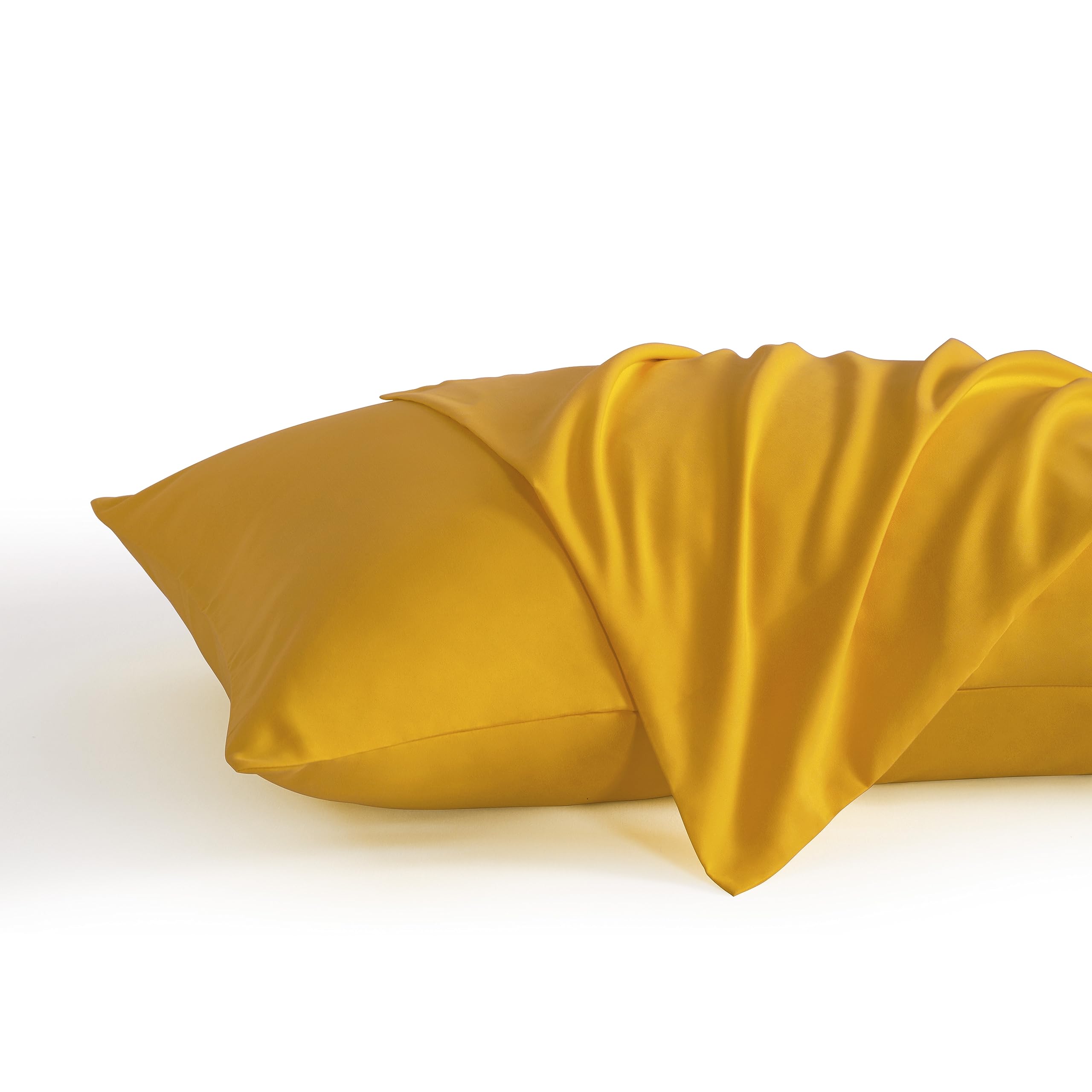 NTBAY toddler pillow case ginger yellow front view for cozy bedtime.