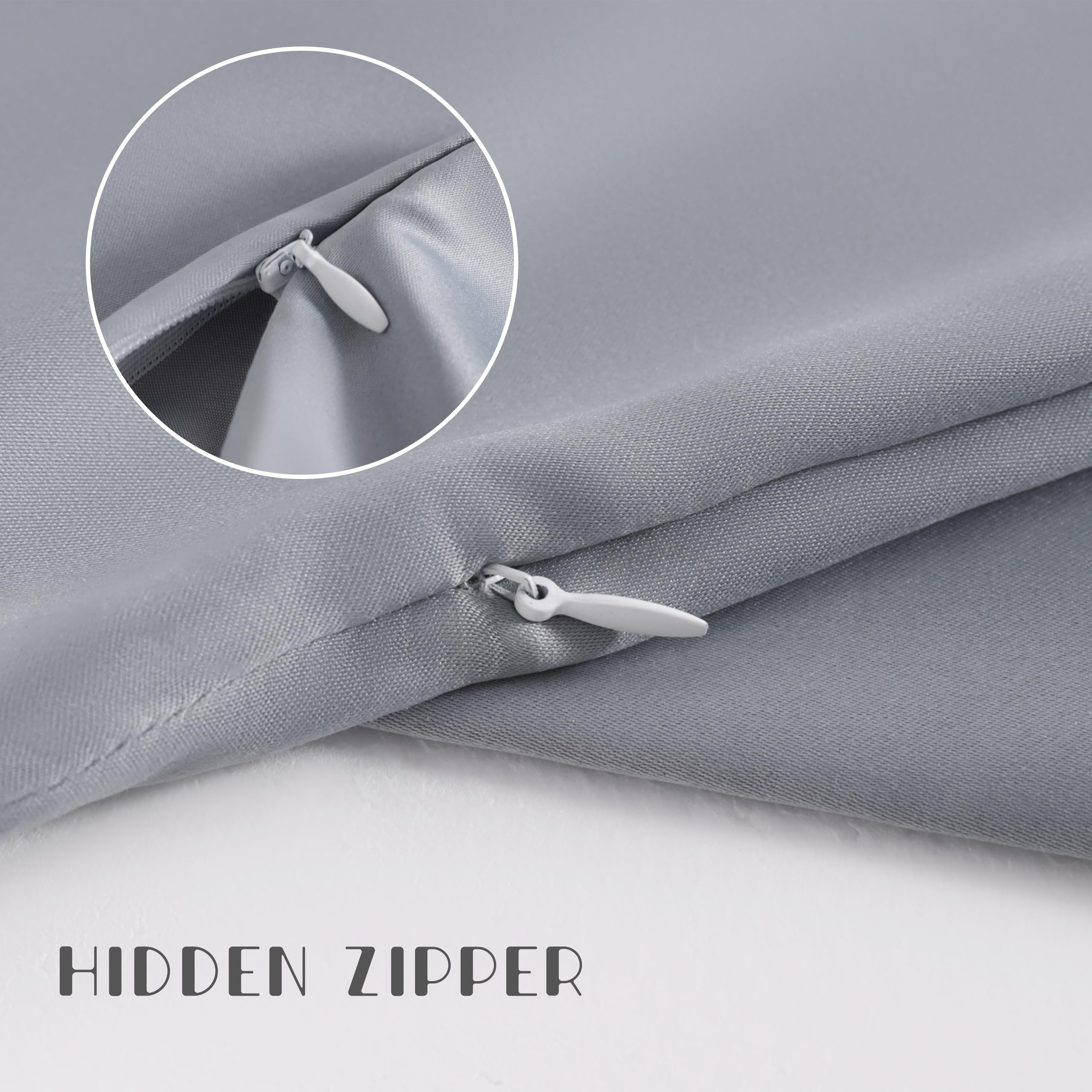 NTBAY hidden zipper detail ensures secure easy pillow insertion for toddlers