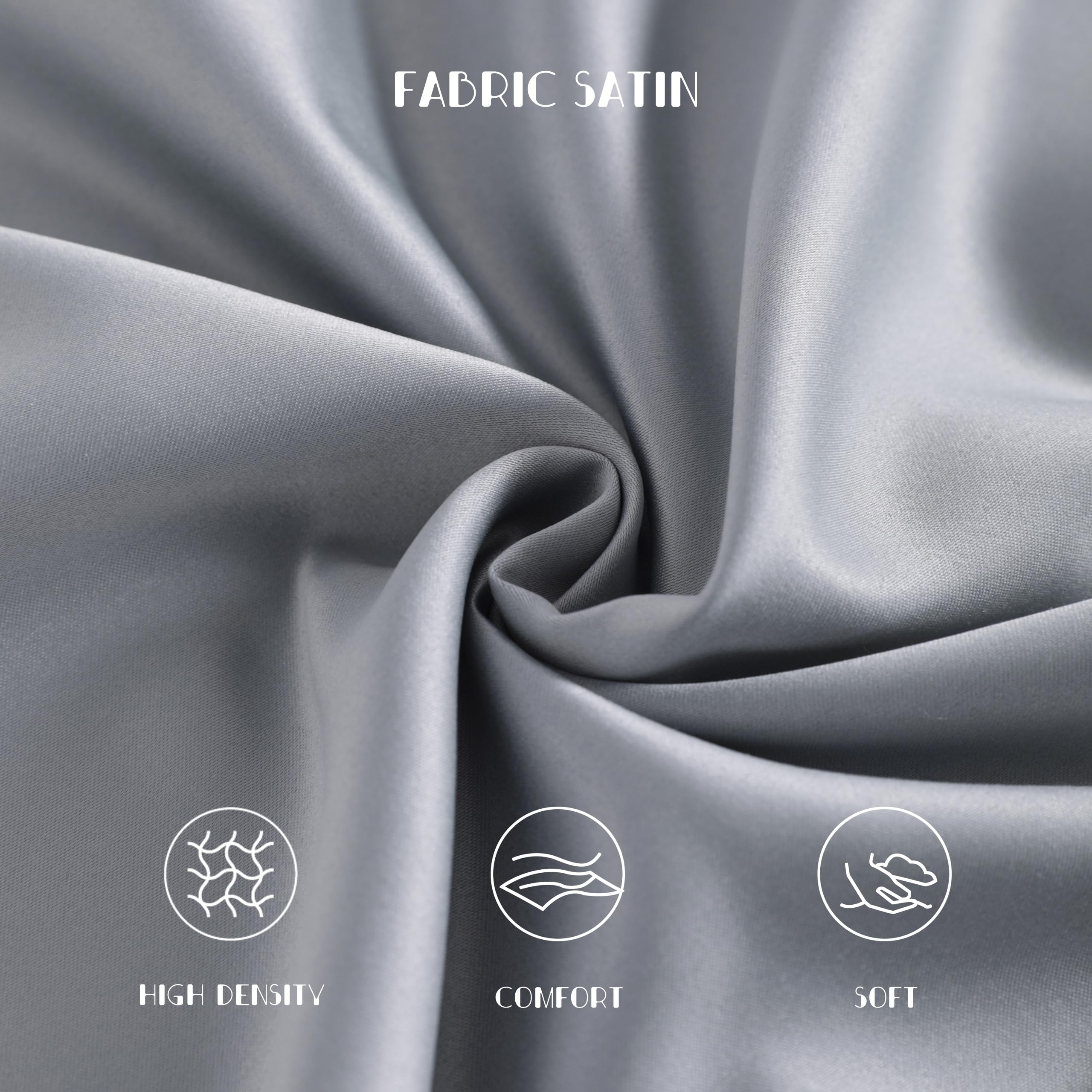 NTBAY silk satin texture close-up highlighting soft finish ideal for sensitive skin