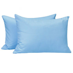 NTBAY toddler pillowcase with zipper in sky blue for easy on/off and secure pillow containment