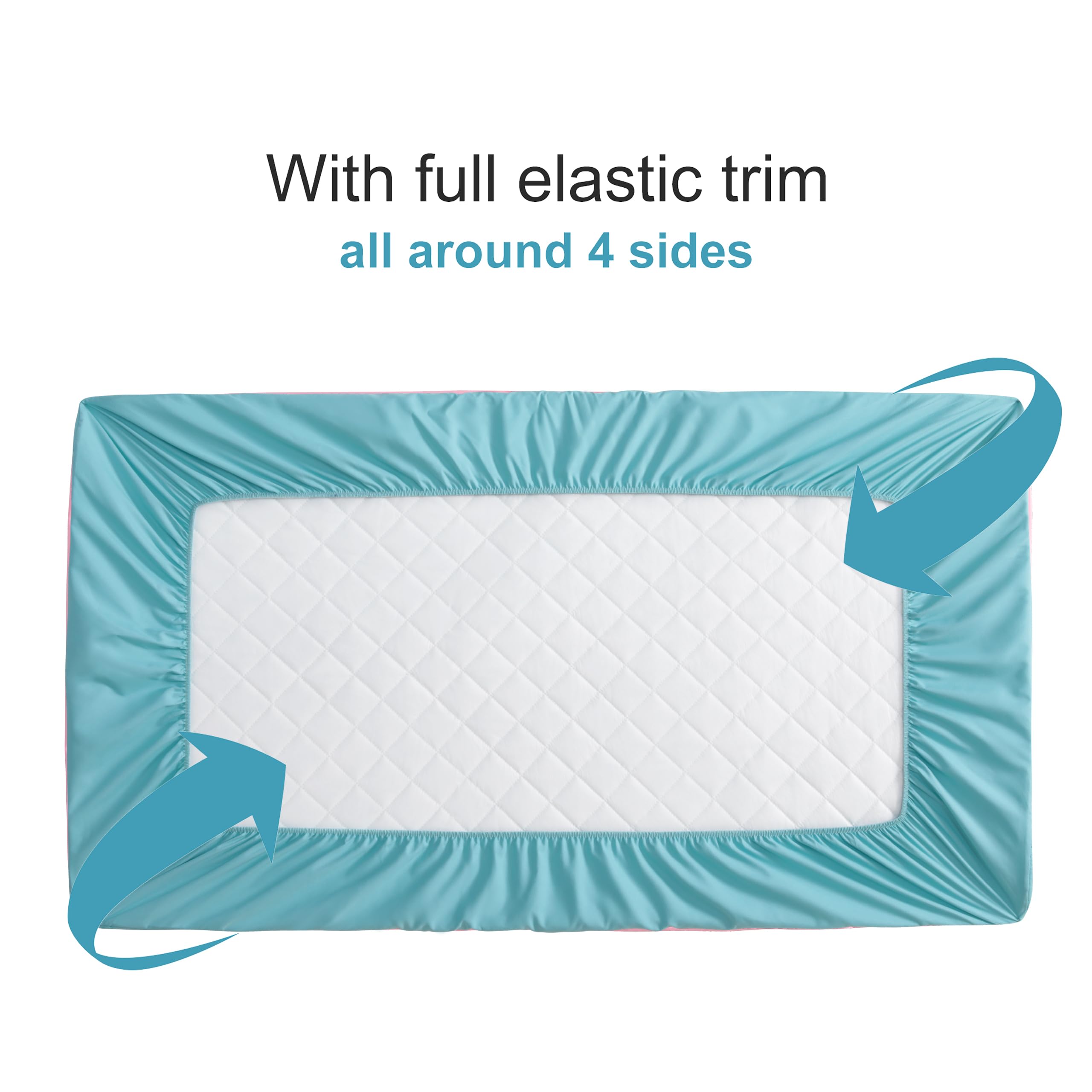 NTBAY waterproof TPU backing protects against spills on aqua protector