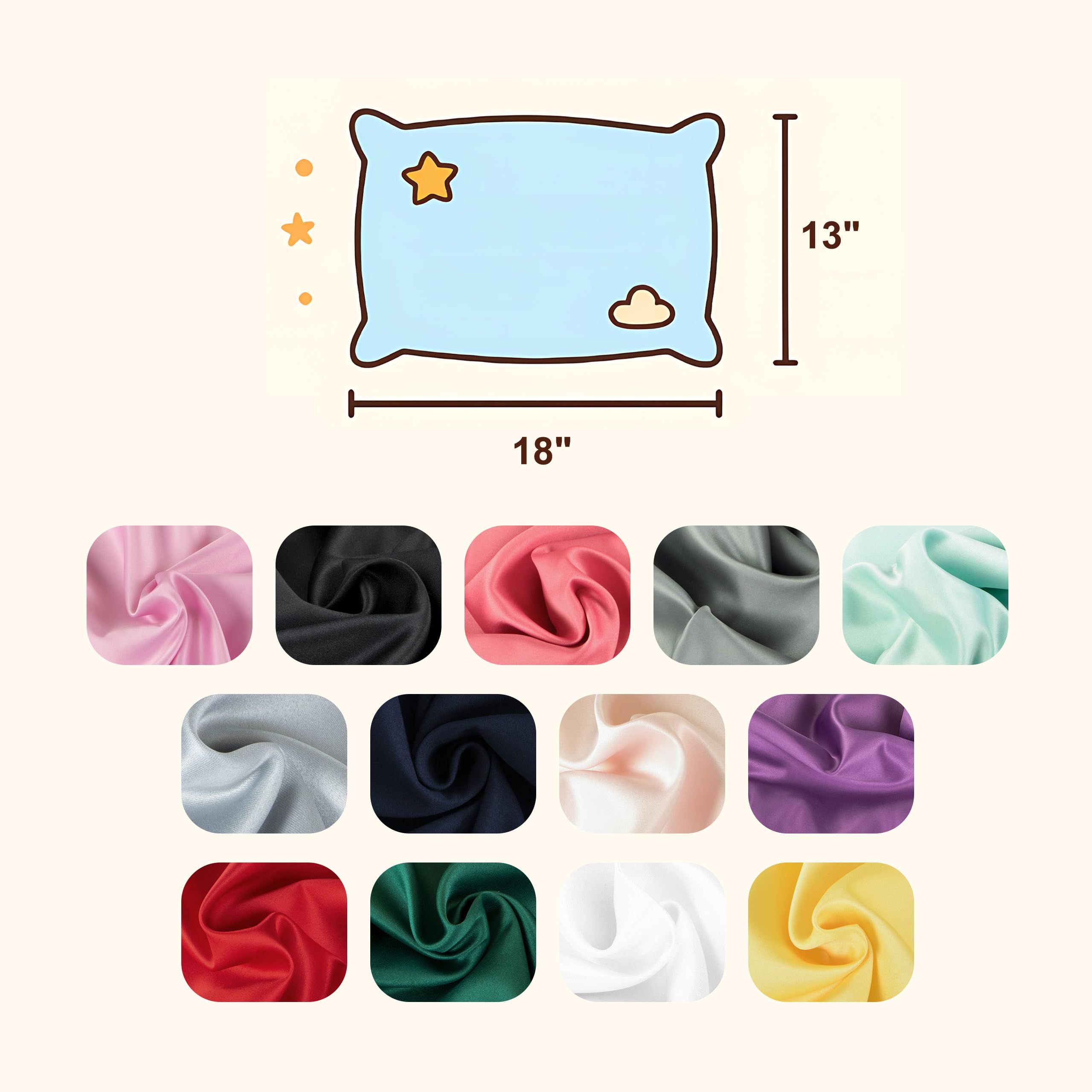 NTBAY white satin pillowcase on bed emphasizes clean, cozy nursery setup.