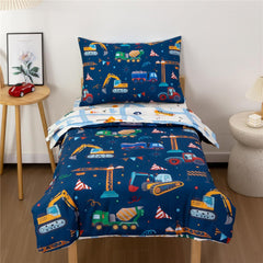 NTBED construction truck comforter with soft microfiber finish for toddlers