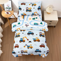 NTBED construction truck pillowcase with playful design for bedtime