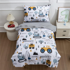 NTBED construction vehicles comforter for cozy toddler sleep.