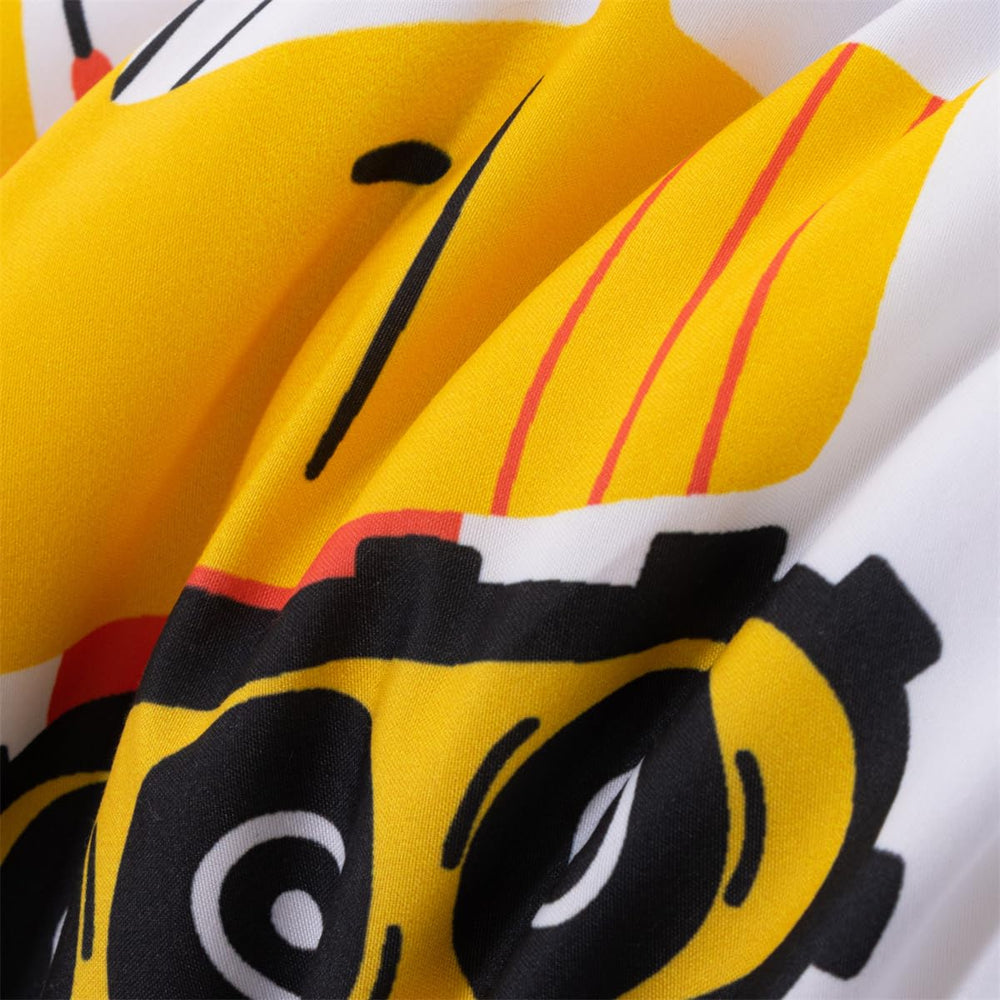 NTBED construction-vehicles graphic print image highlights kid-friendly design