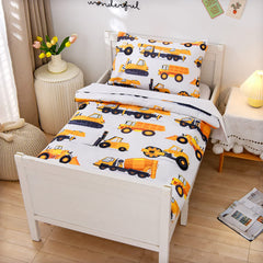 NTBED construction vehicles pillowcase vivid print boosts kid-friendly bedtime routine