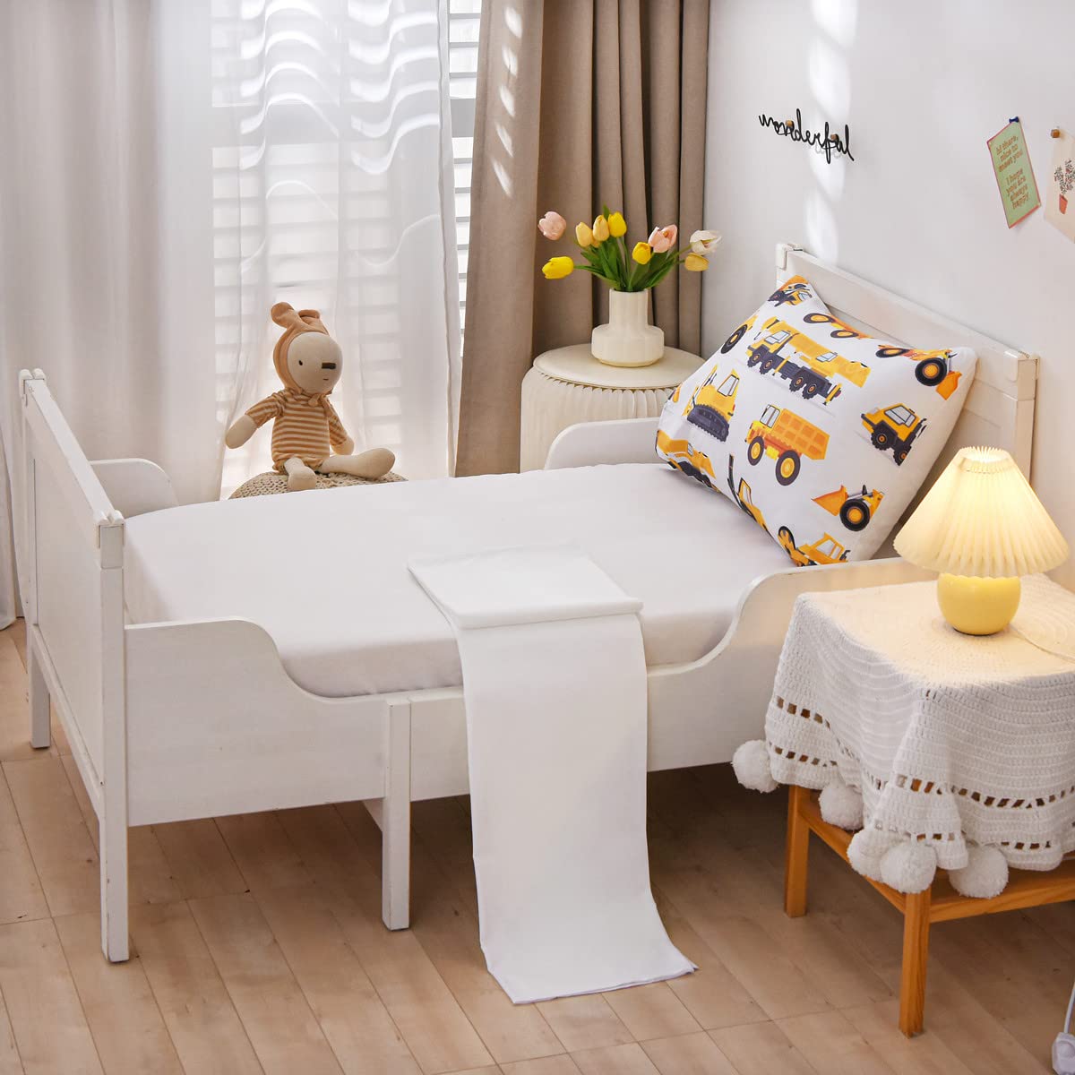 NTBED flat sheet with construction pattern delivers soft, durable microfiber daily comfort