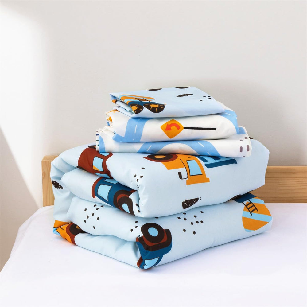 NTBED light blue bedding set brings calm color to a child’s room