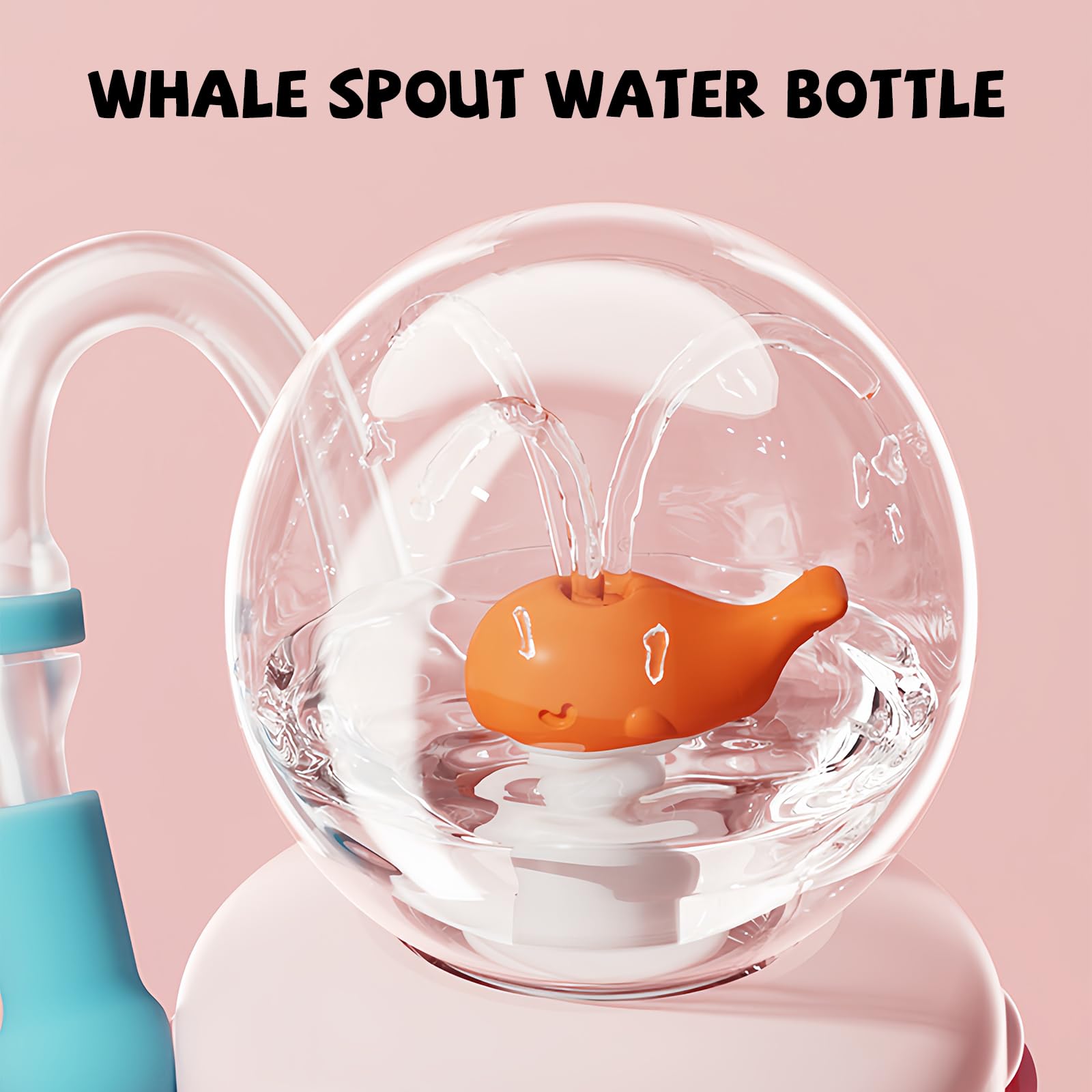 NTFWG Whale Fountain Tumbler 18oz capacity fits kid-sized hydration needs
