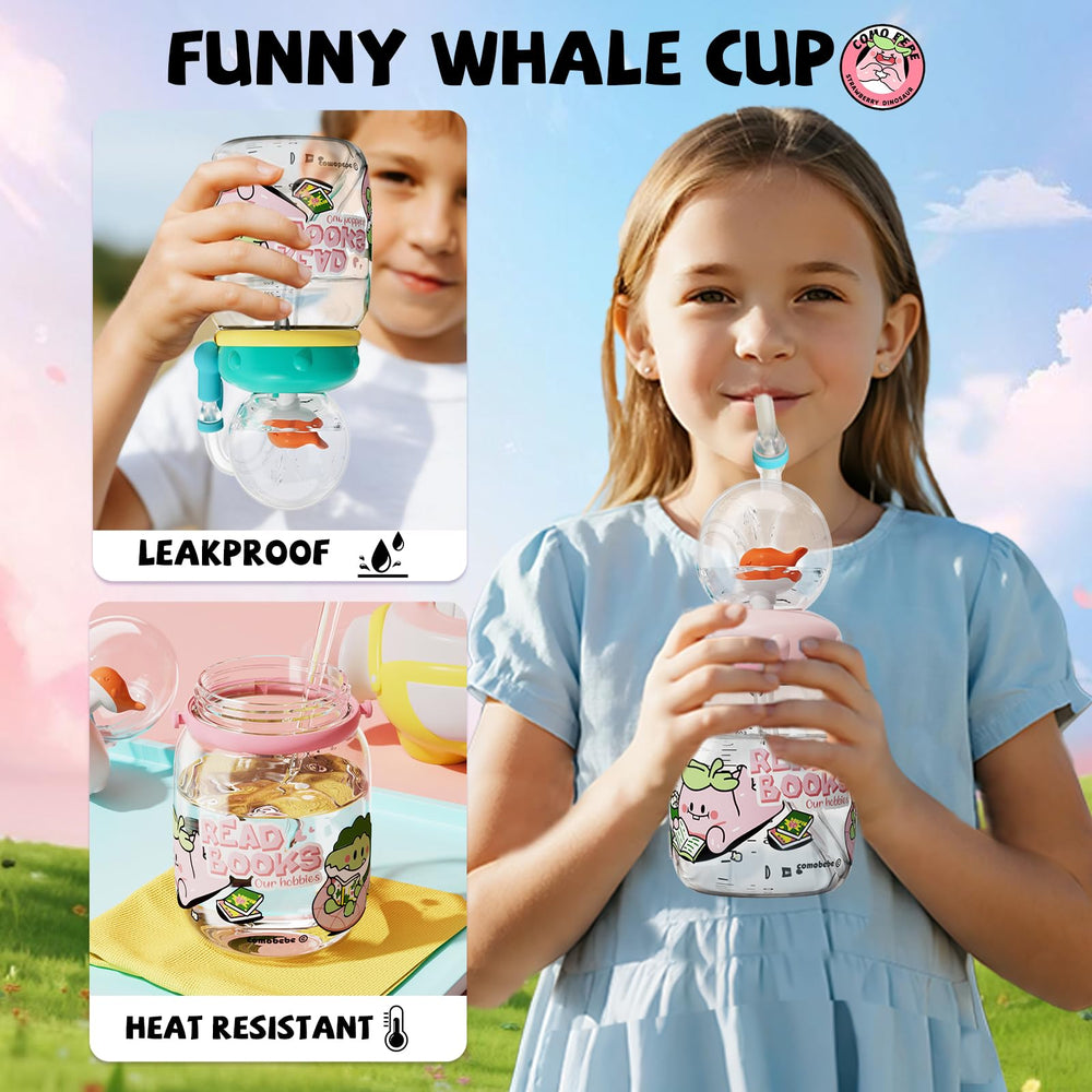 NTFWG Whale Fountain Tumbler adjustable strap offers hands-free carrying
