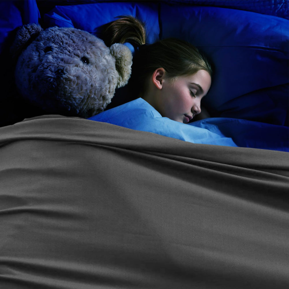 Ntomtuex sensory bed sheet with child snuggling for sensory comfort