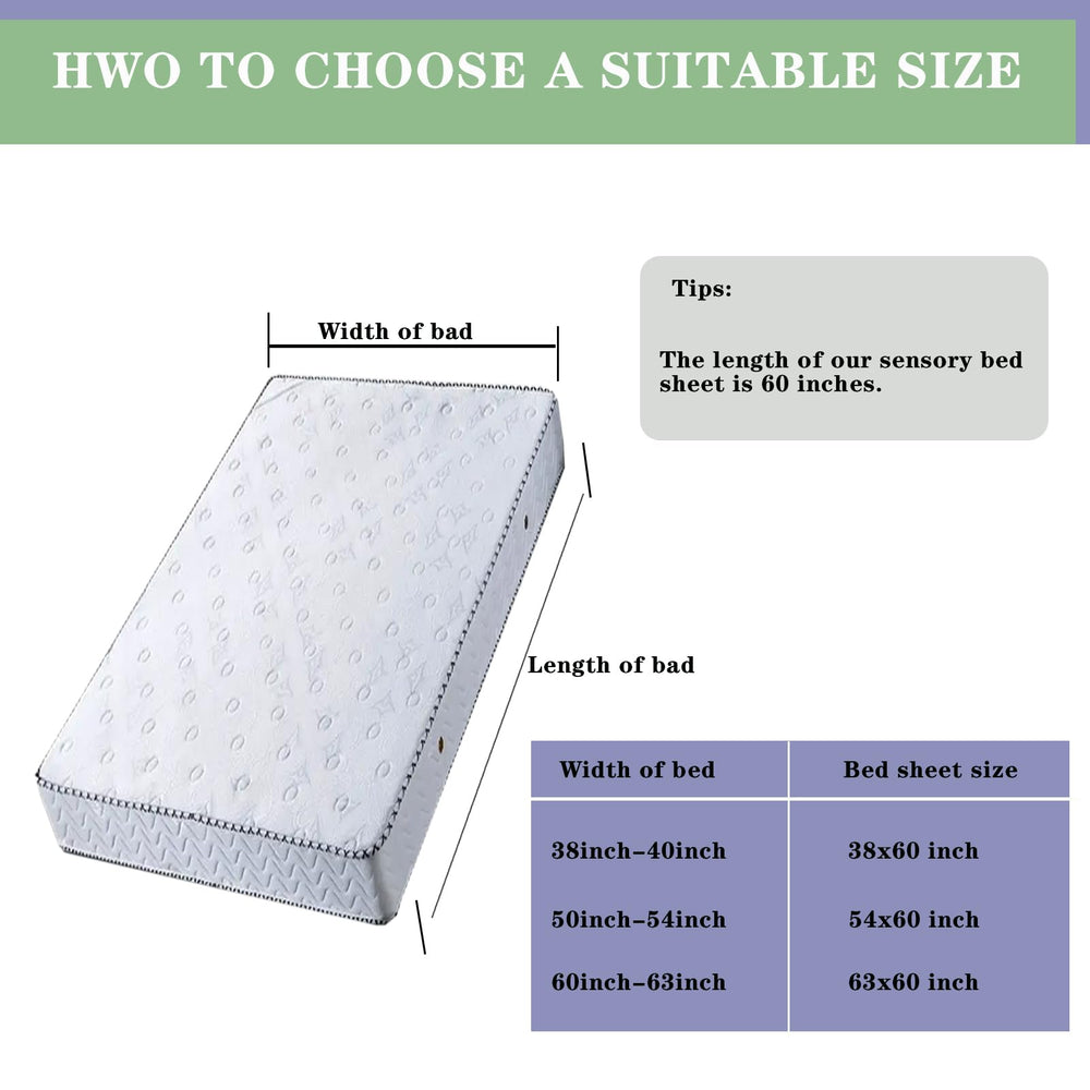 Ntomtuex sensory bed sheet machine washable for easy refresh