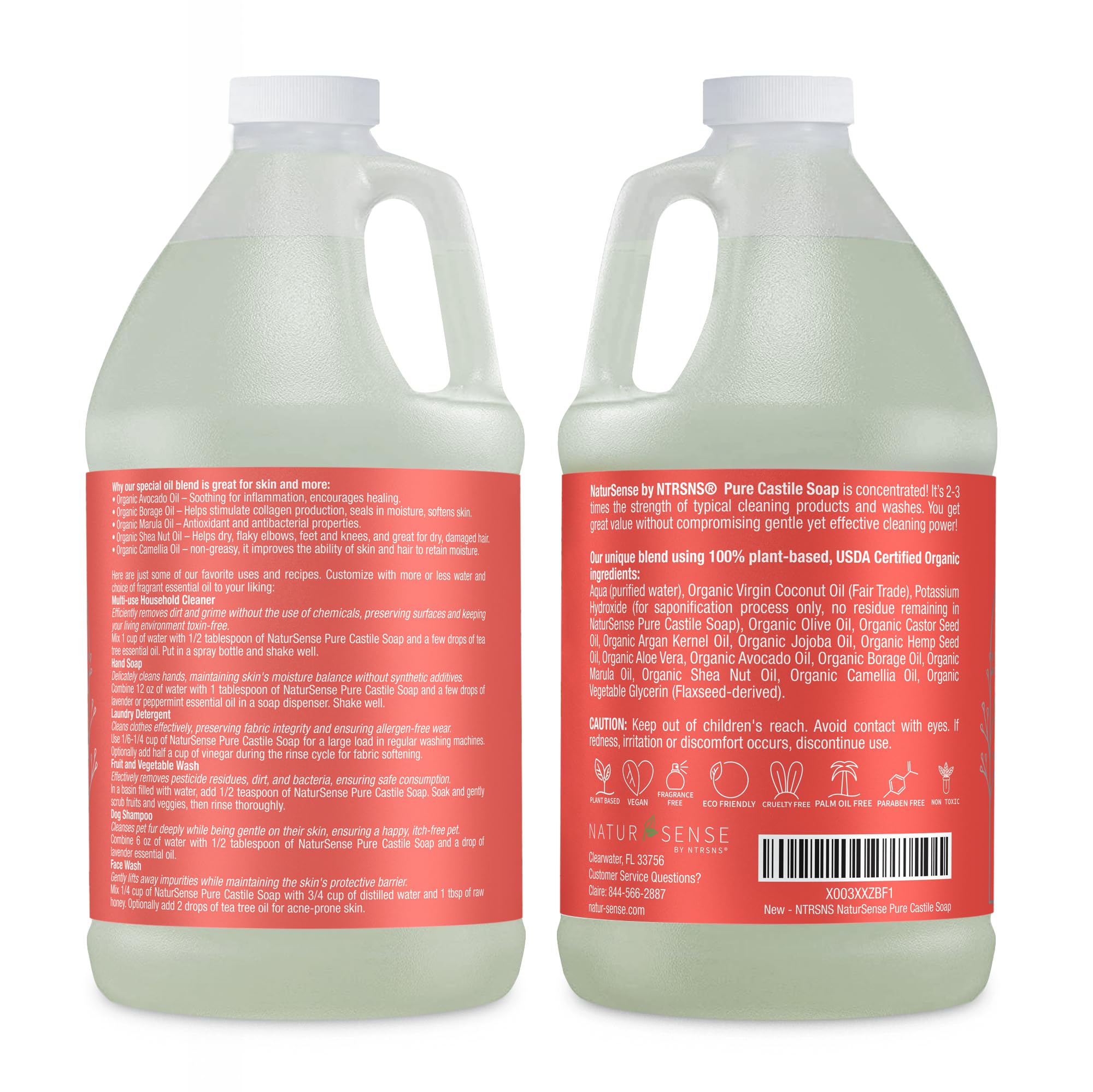 NTRSNS NaturSense bubbles demonstrate gentle cleansing for sensitive skin