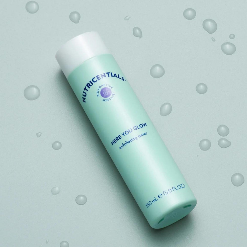 Nu Skin Here You Glow toner helps clear pores for smoother skin.