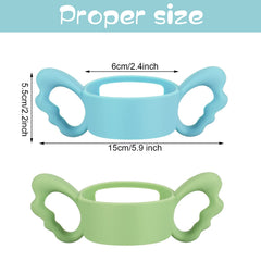 Nuanchu baby bottle handles green secure grip for tiny hands during feeding