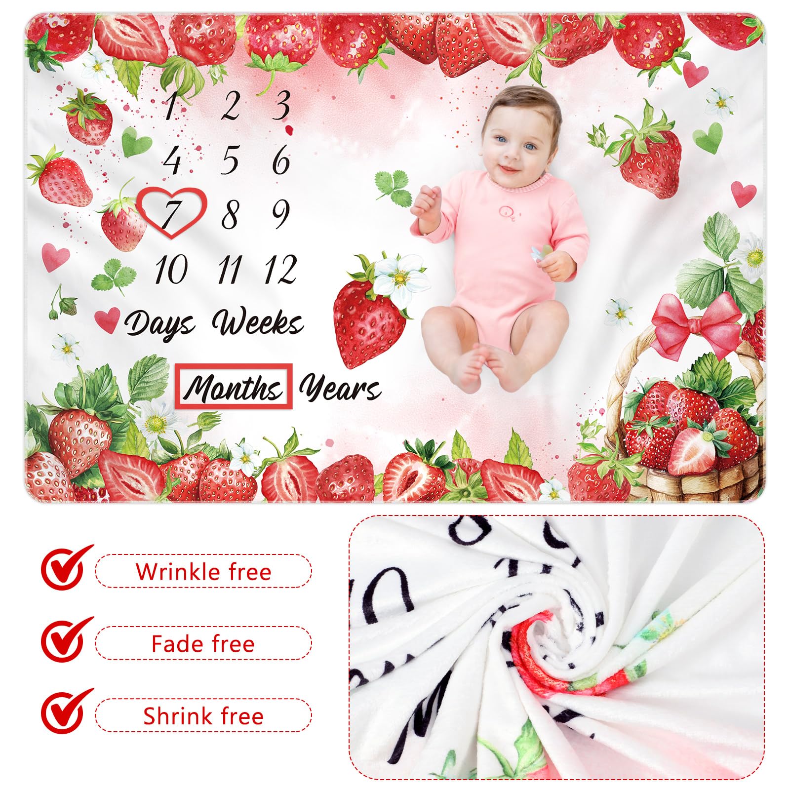 Nuanchu milestone blanket packaging highlights ready-to-use gifting.