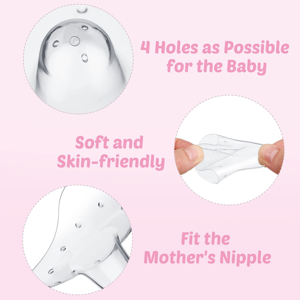 Nuanchu curve-fit design hugs the breast for secure placement during feeds.