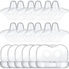 Nuanchu nipple shields with 20mm top diameter for easier latch and skin-to-skin contact.