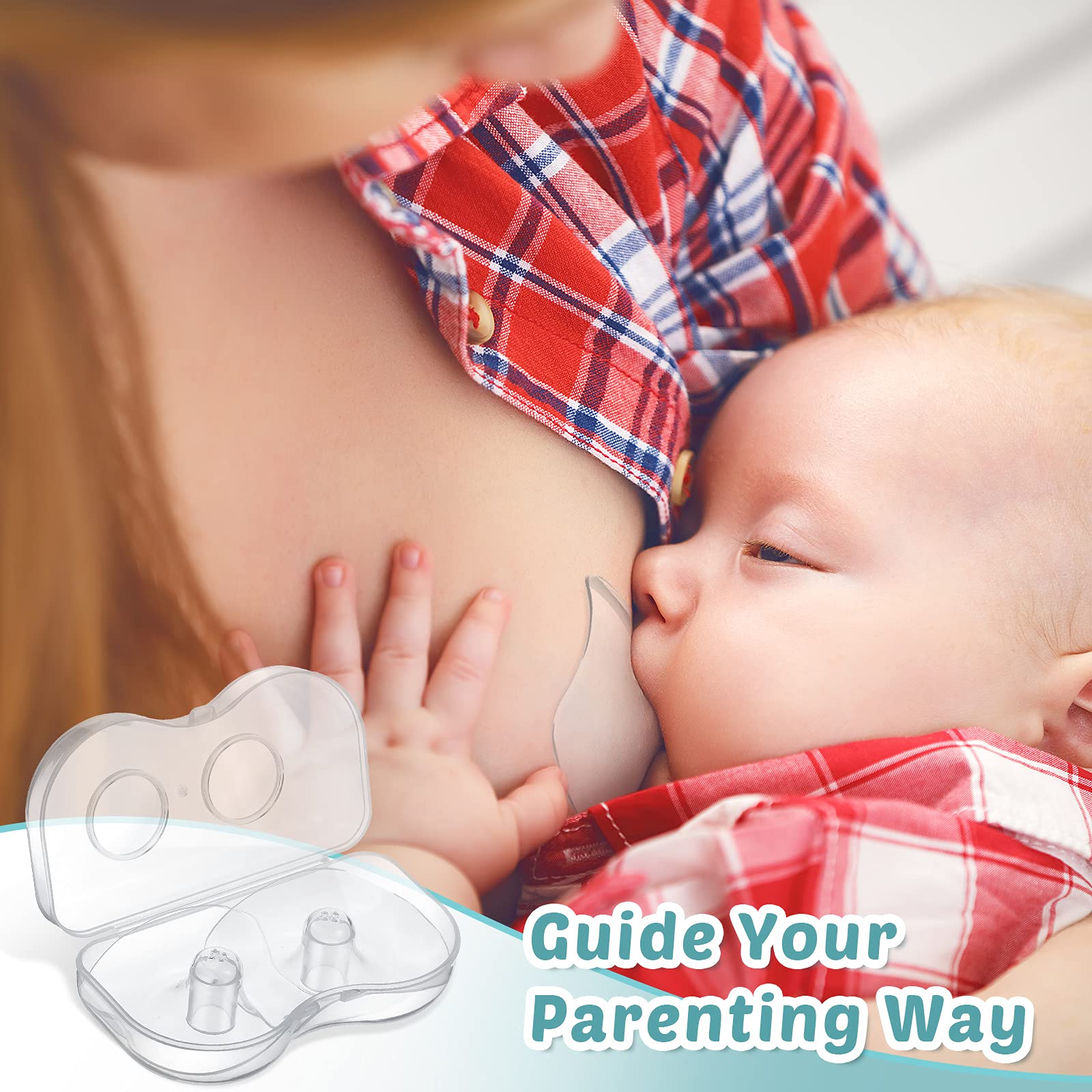 Nuanchu nipple shields address latch difficulties by supporting natural positioning.