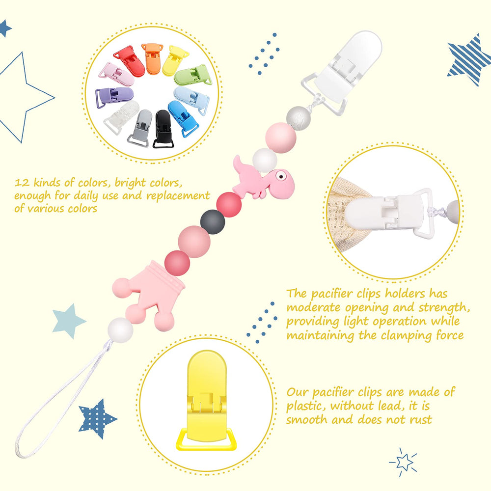Nuanchu pacifier clip mustard adds color variety for daily use