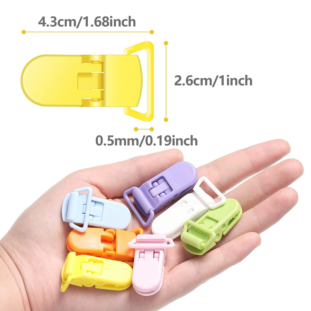 Nuanchu pacifier clip pink keeps pacifier handy for quick reach