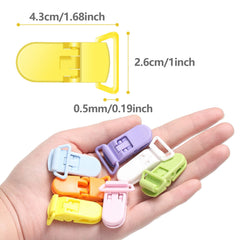 Nuanchu pacifier clip pink keeps pacifier handy for quick reach