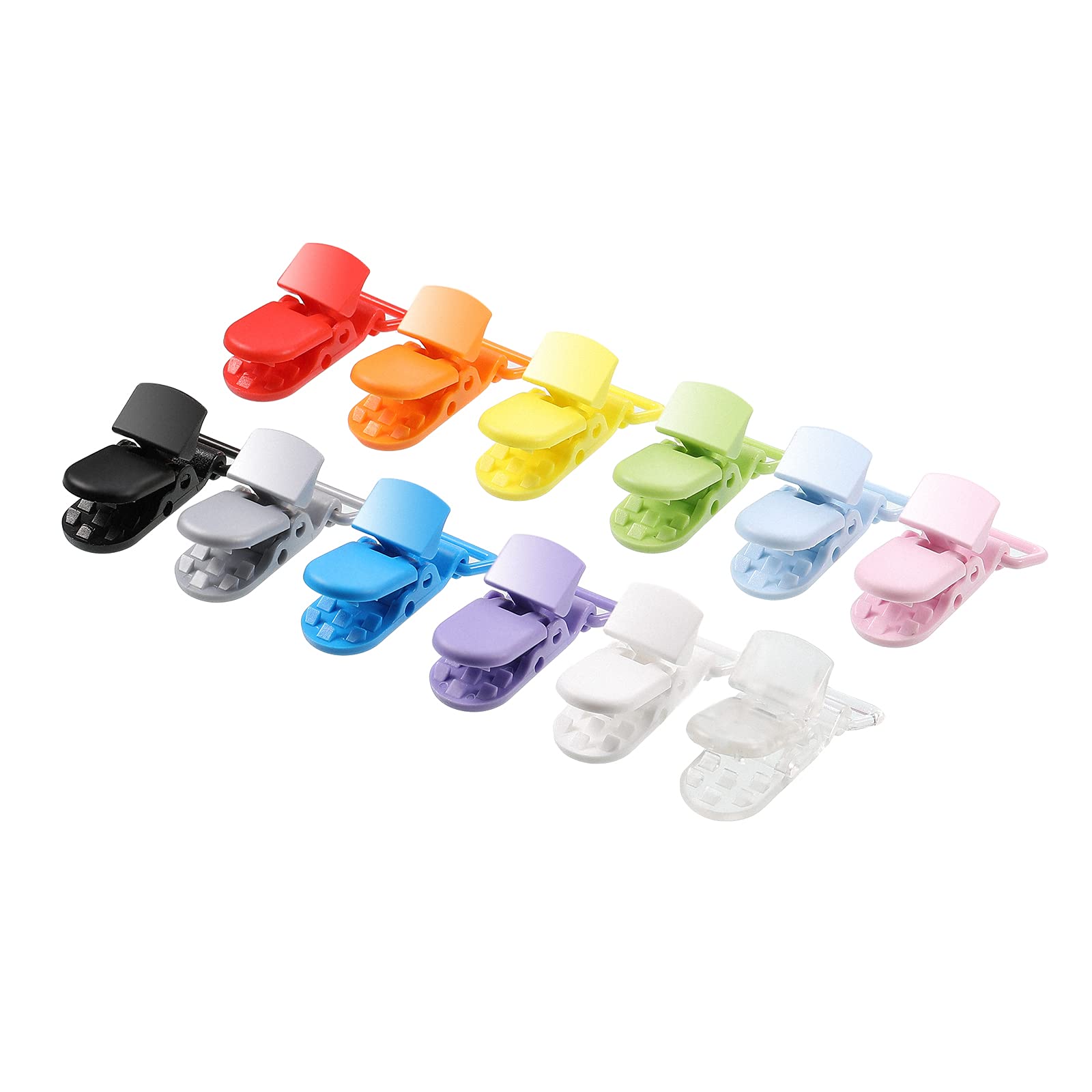Nuanchu pacifier clip sky blue with grabbing teeth provides firm grip