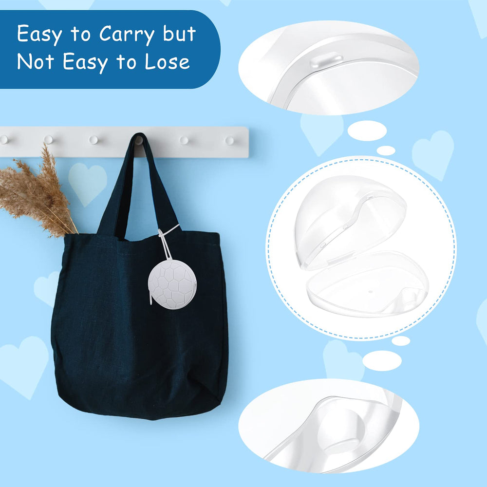 Nuanchu silicone army-green case keeps pacifier clean while attached to stroller.