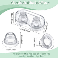 Nuanchu silicone nipple sucker is soft and lightweight for comfortable wear