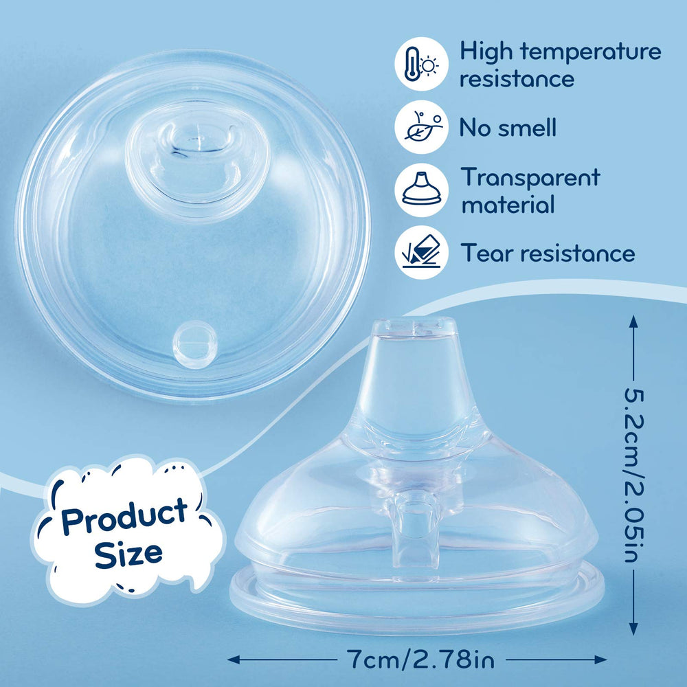 Nuanchu silicone spout nipple closeup highlighting flexible flow
