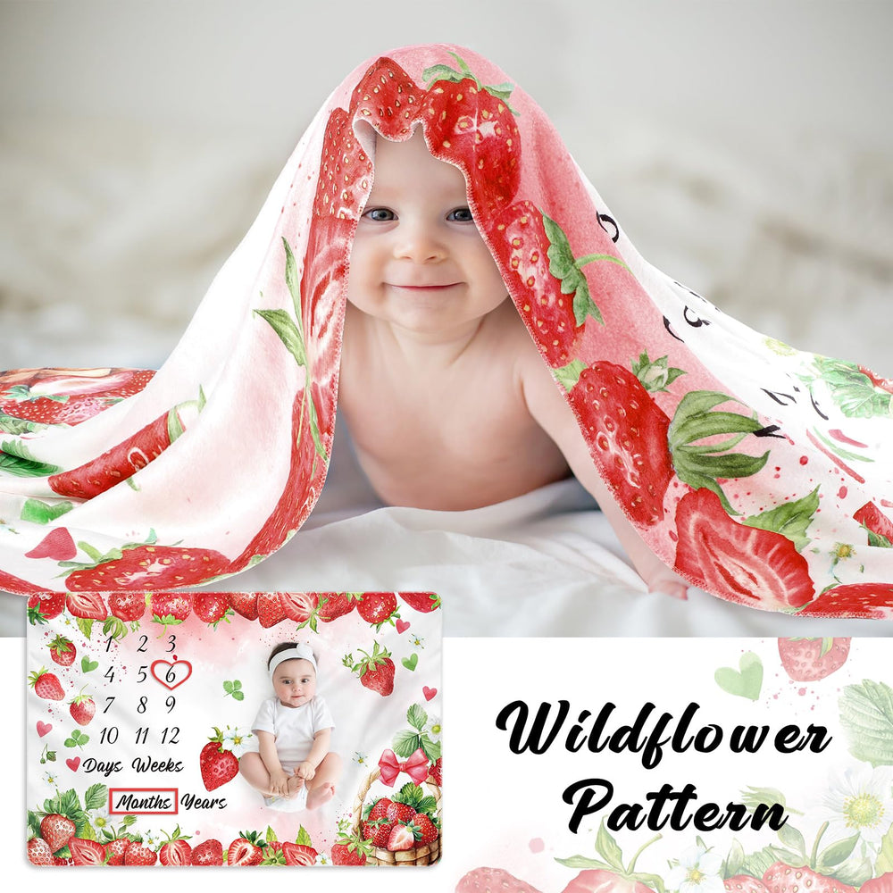 Nuanchu strawberry design adds charming nursery decor and mood.