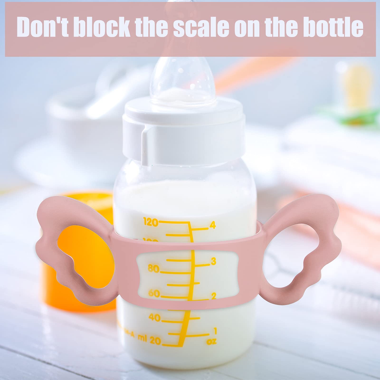Nuanchu wide-neck bottle handles three-pack shows versatile compatibility
