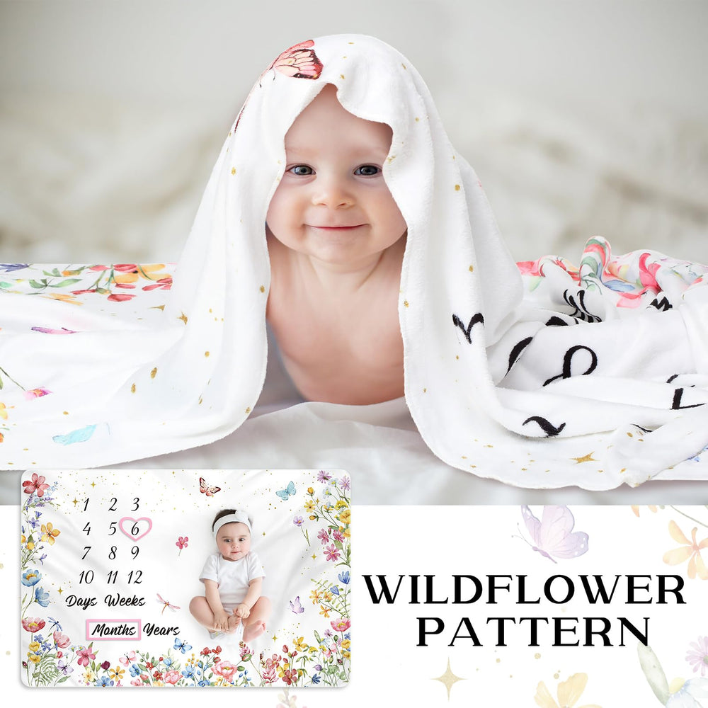 Nuanchu Wildflower blanket size 39x59 inches provides ample space for growth.