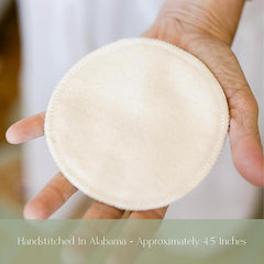 NuAngel nursing pads soft cotton flannel provide breathable comfort against delicate skin.
