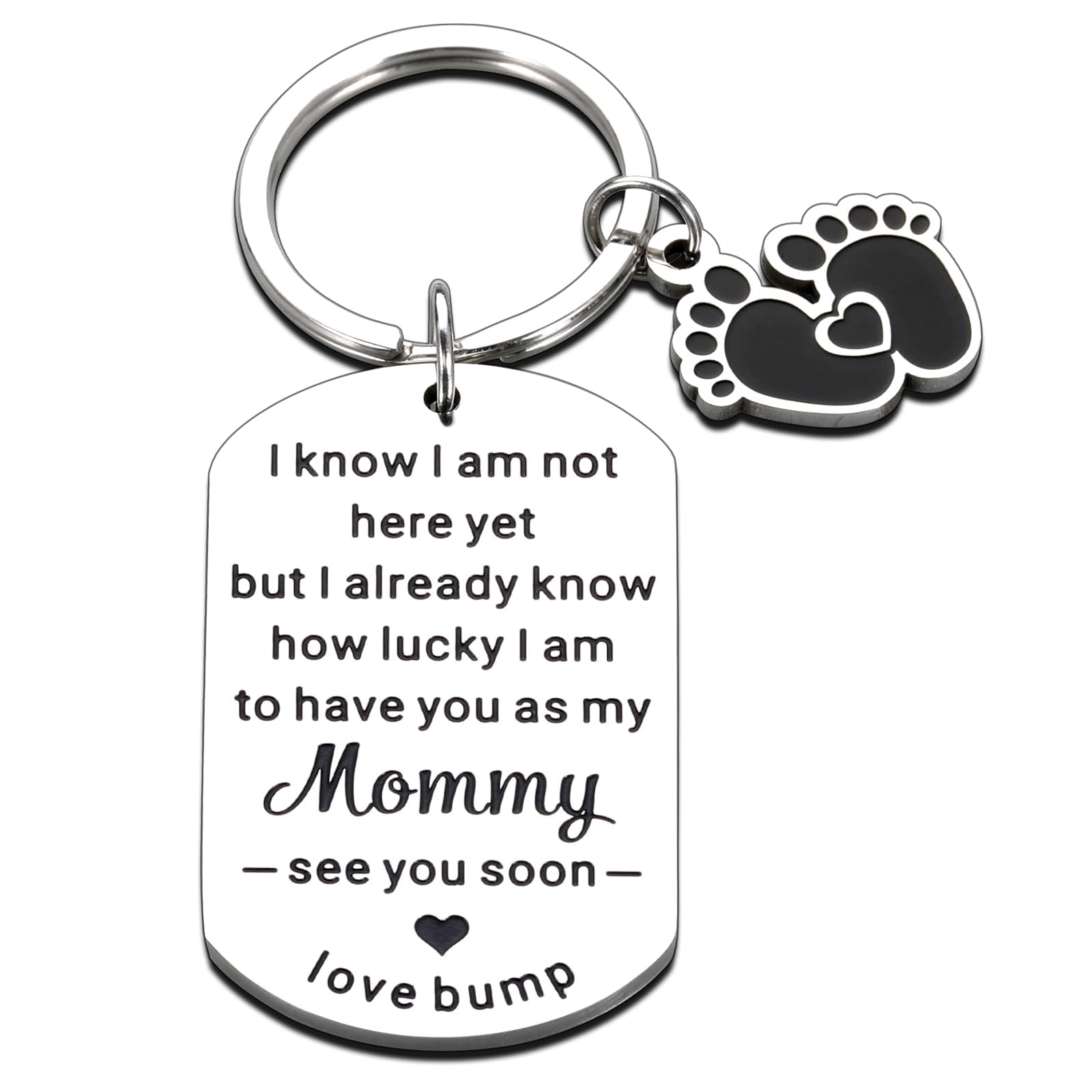 NUBARKO new mom gift keychain closeup—lasting keepsake for new mothers.